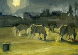 冬马，2024 年（木板油画）