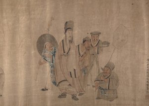人物画，19世纪中期。 作者 沈振林