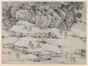 苏州虎丘十二景：点石台、虎丘和千人座