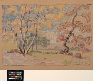 印象》，约 1931 年（纸上粉彩画） 作者 谢尔曼特雷斯
