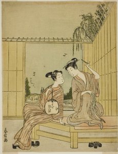 享受傍晚凉爽的年轻夫妇 作者 芝港官