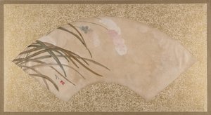 花朵和叶子，十九世纪末。 作者 Shibata Zeshin