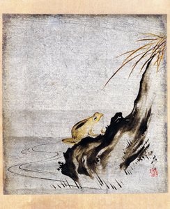 青蛙和池塘 作者 Shibata Zeshin