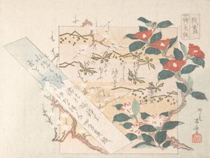 带花的书写纸设计，19世纪。, 19世纪。