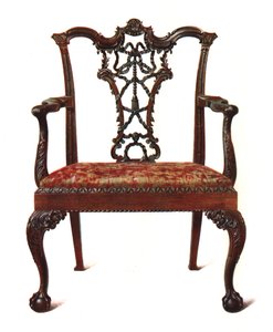 桃花心木丝带背椅，1906年