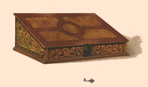 橡木镶嵌盒，1904年 作者 雪莉·查尔斯·莱韦林·斯洛科姆