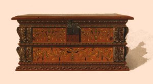 橡木镶嵌盒，1904年 作者 雪莉·查尔斯·莱韦林·斯洛科姆