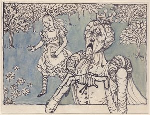 爱丽丝和白皇后》，1953年。 作者 雪莉·马卡姆