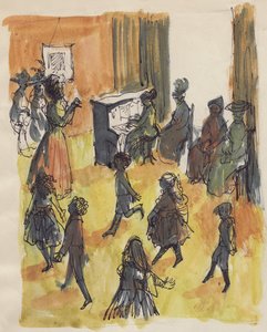 舞蹈课，约1950年。 作者 雪莉·马卡姆