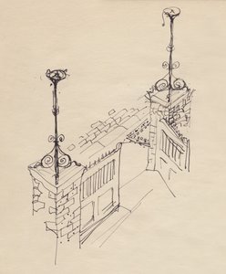 双层门，约1950年。