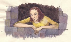 暴躁的女人，约1950年。