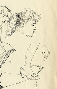 头部、手和脚的细节，1953年。 作者 雪莉·马卡姆