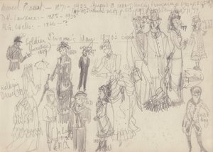 历史服装，约1950年。 作者 雪莉·马卡姆