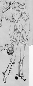 穿着时代服装的男子，约1950年。