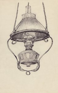 石蜡灯，约1950年。 作者 雪莉·马卡姆