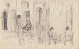 街景，意大利，约1950年。 作者 雪莉·马卡姆