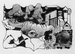 超现实的研究，1952年。 作者 雪莉·马卡姆