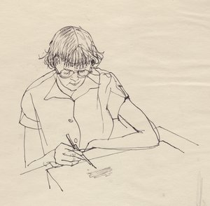 女人画，约1950年。 作者 雪莉·马卡姆