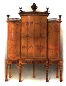 Amboyna和紫檀木柜，1906年 作者 雪莉·查尔斯·莱韦林·斯洛科姆