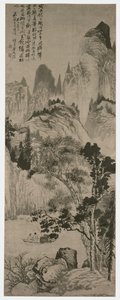 咏翁山水，清代，约 1687-90 年（纸本墨迹） 作者 石涛道记