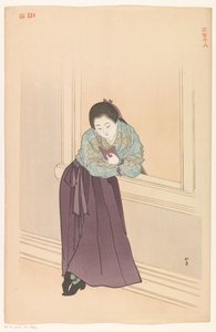 窗前看书的女人 作者 正藤汤川