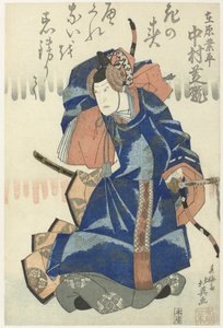 中村诗勘 II 饰 Ariwara no Narihira 剧《六花线菅田之彩式》（系列名称）中的一组六个舞蹈场景