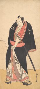1780年2月，歌舞伎演员中村秀五郎二世饰演的上成昭郎。
