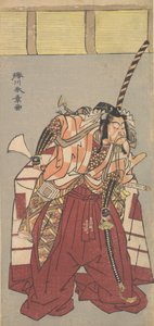 演员 Ichikawa Danjuro V, 穿着丰满的礼仪长裤 Nagabakama, ..., 1726-1792。