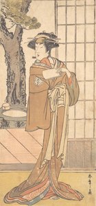 演员濑川菊之助 第三次担任花魁，约1780年。 作者 春庄