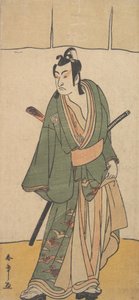1785年2月，第二任市川门之助在扮演曾国藩的苏克纳里。 作者 春庄