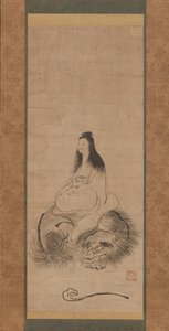 狮子上的孟珠，15世纪末。 作者 周正