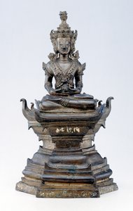 兰纳文化中的 "佛祖"（青铜）。 作者 连体学校