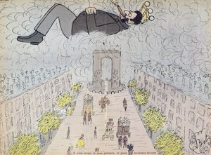 1896年艺术家的“奥赫，统治者”中的反犹太主义漫画 作者 Sibylle Gabrielle de Riqueti de Mirabeau