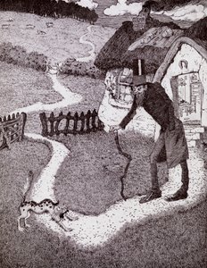 1916年出版的“玛丽 - 约瑟斯公主儿童书”一书中有一个弯曲的男人 作者 西德尼·赫伯特·西姆
