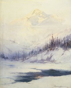 冬季早晨，阿拉斯加麦金利山 作者 西德尼·劳伦斯