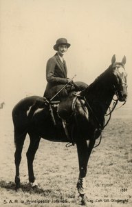 萨瓦的约兰达公主（1901-1986 年），贝尔戈罗伯爵夫人，骏马 作者 西尔维奥·奥托伦吉