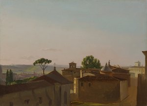 罗马，基里纳尔山上的风景，1800年。