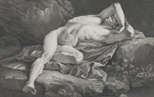 男性裸体研究》，1762年。