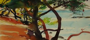 卡罗，马提圭，2007 年（水彩画）