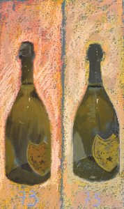 酩悦唐培里侬香槟，2016（纸上粉彩画）