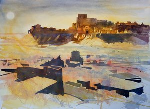 沙尘暴》，2007 年（混合媒介） 作者 西蒙·弗莱彻