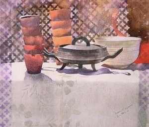 Xema Espagne，2000 年（水彩画） 作者 西蒙·弗莱彻
