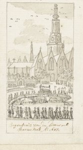 雅各布-凡-海姆斯克在阿姆斯特丹 Oude Kerk 的葬礼，1607 年