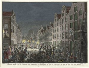 1751 年在鹿特丹洗劫酒商格利特-哈格杜伦（Gerrit Hagedooren）的房子
1751 年 8 月 17 日在 Huizinge eens Wynkoopers te Rotterdam 宣誓后犯下的不端行为（标题见实物）