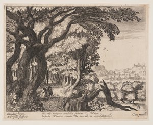 飞往埃及，选自《基督生平风光》（Landscapes with Scenes from the Life of Christ