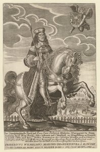 Frederic-Guillaume Ier de Brandebourg -（弗雷德里克-纪尧姆）勃兰登堡选帝侯普鲁士公爵弗雷德里克-威廉（1620-1688 年）肖像 - 格林，西蒙（约 1680 年活跃） - 1680 - 铜版雕刻 - 29.4x18.9 - 私人收藏 作者 西蒙·格林