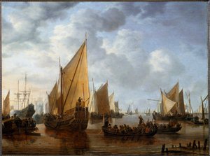 1646 年，奥兰治亲王弗雷德里克·亨利访问多德雷赫特的舰队
