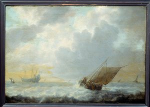 海军。西蒙·德弗利格（Simon De Vlieger）绘画