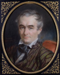 Prosper Merimee的肖像（1803-70）1853年（纸上粉彩）