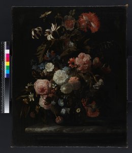 一组花，1721年之前（布面油画）